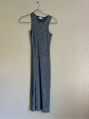 eesome Washed Blue Sleeveless Maxi Dress